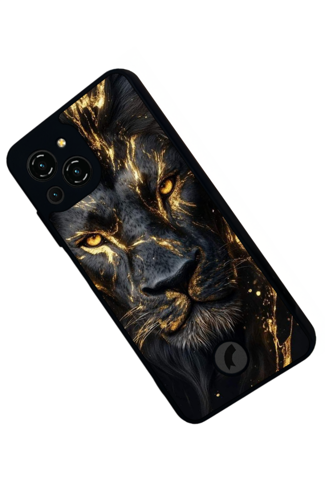 Reeder S23 Pro Max Uyumlu Aslan Tasarımlı Glossy Premium Kılıf