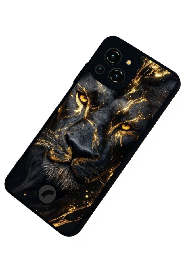 Reeder S23 Pro Max Uyumlu Aslan Tasarımlı Glossy Premium Kılıf