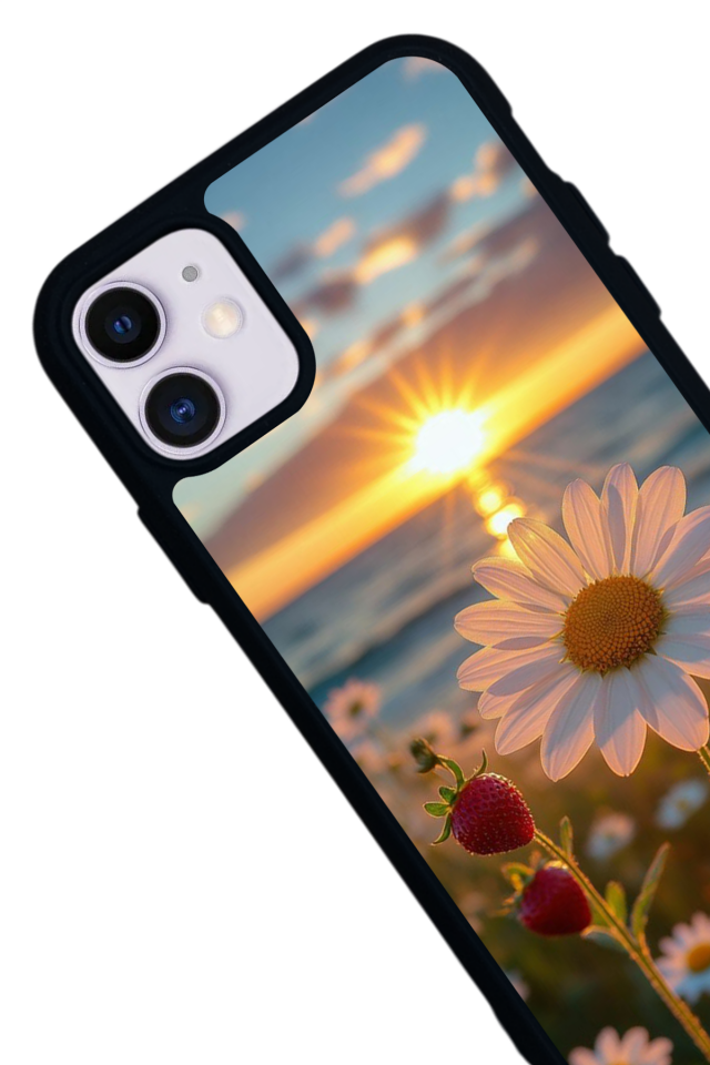 iPhone 11 Uyumlu Cicek Tasarımlı Glossy Premium Kılıf