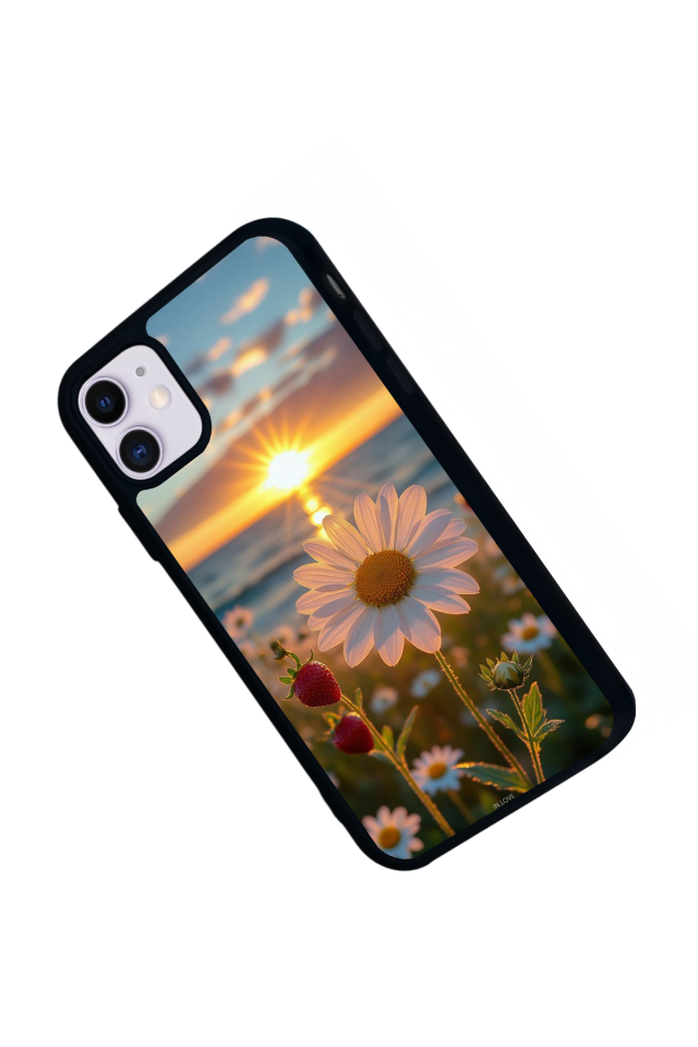 iPhone 11 Uyumlu Cicek Tasarımlı Glossy Premium Kılıf