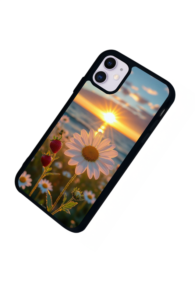 iPhone 11 Uyumlu Cicek Tasarımlı Glossy Premium Kılıf