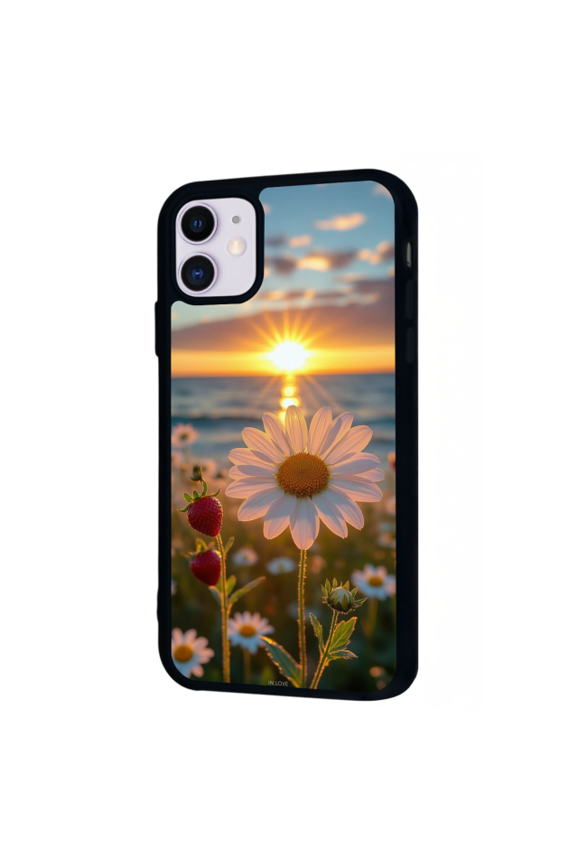 iPhone 11 Uyumlu Cicek Tasarımlı Glossy Premium Kılıf