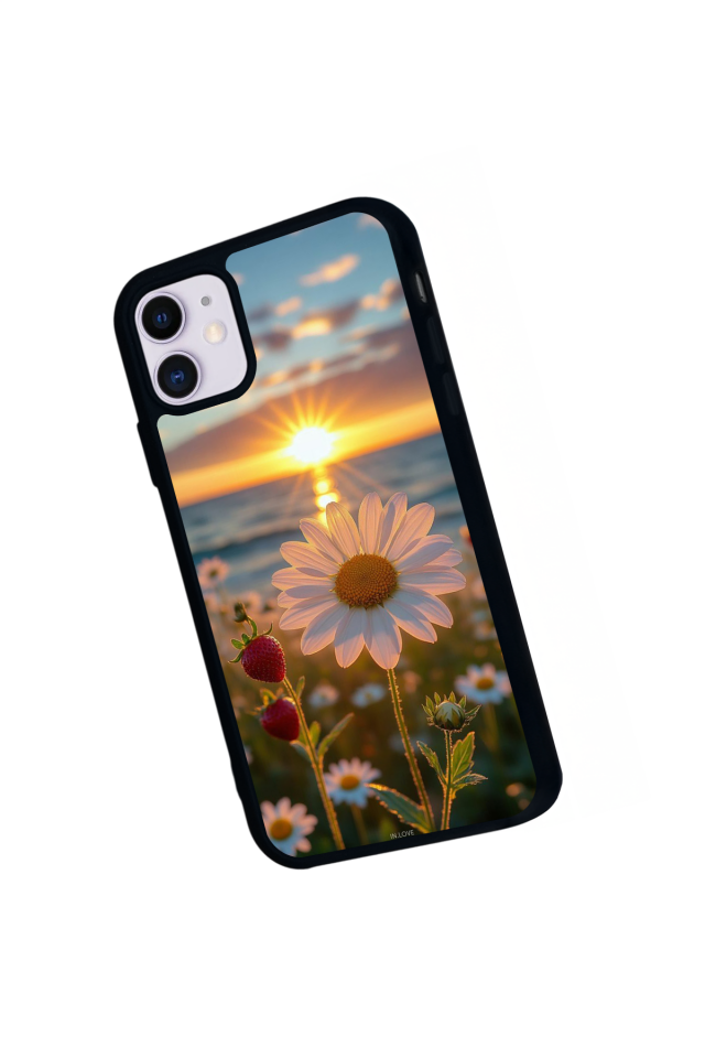 iPhone 11 Uyumlu Cicek Tasarımlı Glossy Premium Kılıf