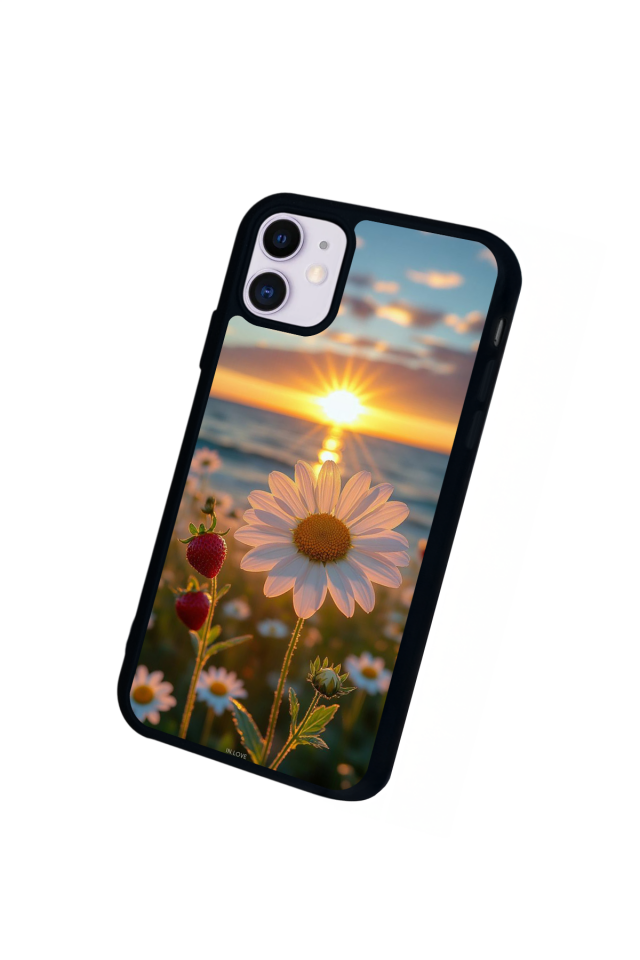 iPhone 11 Uyumlu Cicek Tasarımlı Glossy Premium Kılıf