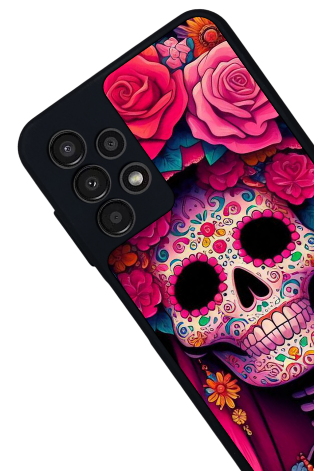 Samsung Galaxy A23 Uyumlu KuruKafa Tasarımlı Glossy Premium Kılıf