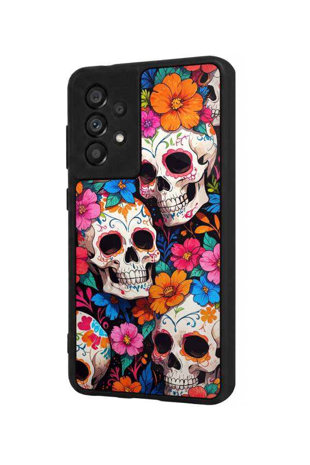 Samsung Galaxy A73 Uyumlu KuruKafa Tasarımlı Glossy Premium Kılıf