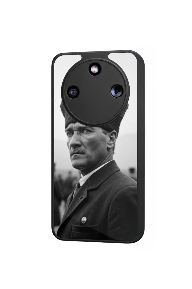 Honor Magic 8 Lite Uyumlu Mustafa Kemal Ataturk Tasarımlı Glossy Premium Kılıf
