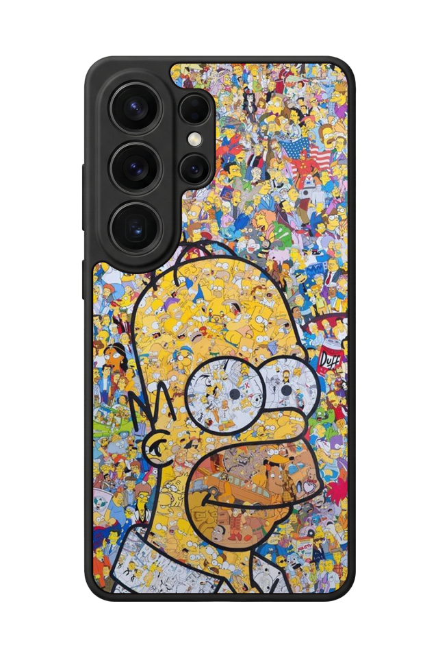 Samsung Galaxy S26 Ultra Uyumlu The Simpsons Tasarımlı Glossy Premium Kılıf