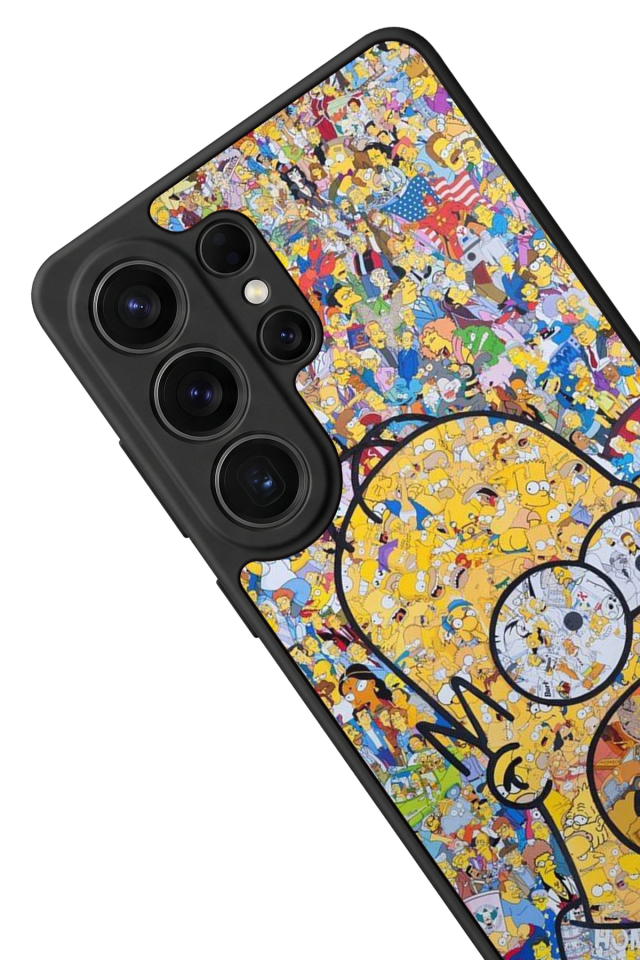 Samsung Galaxy S26 Ultra Uyumlu The Simpsons Tasarımlı Glossy Premium Kılıf