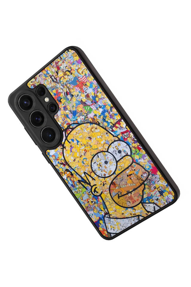 Samsung Galaxy S26 Ultra Uyumlu The Simpsons Tasarımlı Glossy Premium Kılıf