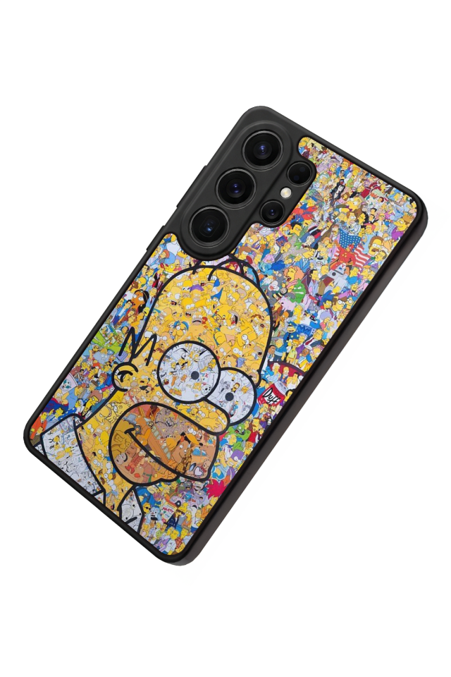 Samsung Galaxy S26 Ultra Uyumlu The Simpsons Tasarımlı Glossy Premium Kılıf