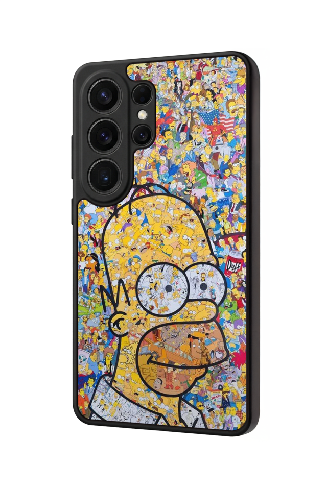 Samsung Galaxy S26 Ultra Uyumlu The Simpsons Tasarımlı Glossy Premium Kılıf