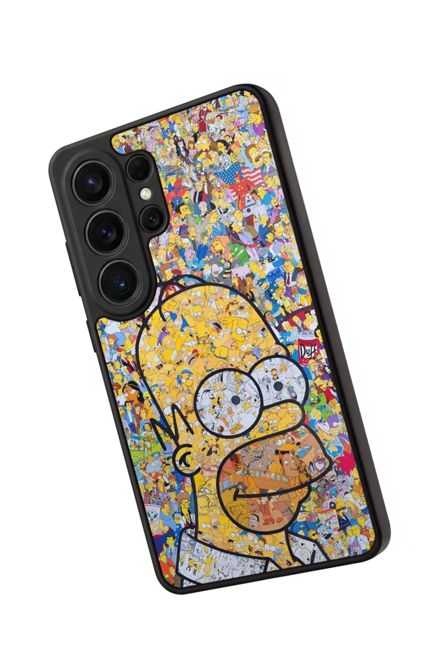 Samsung Galaxy S26 Ultra Uyumlu The Simpsons Tasarımlı Glossy Premium Kılıf