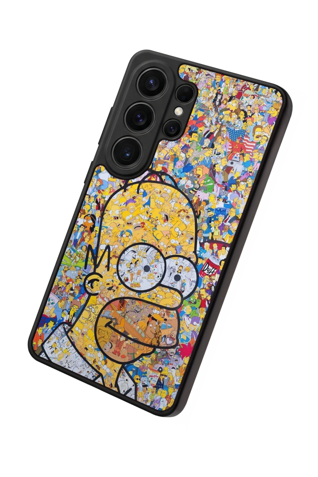 Samsung Galaxy S26 Ultra Uyumlu The Simpsons Tasarımlı Glossy Premium Kılıf
