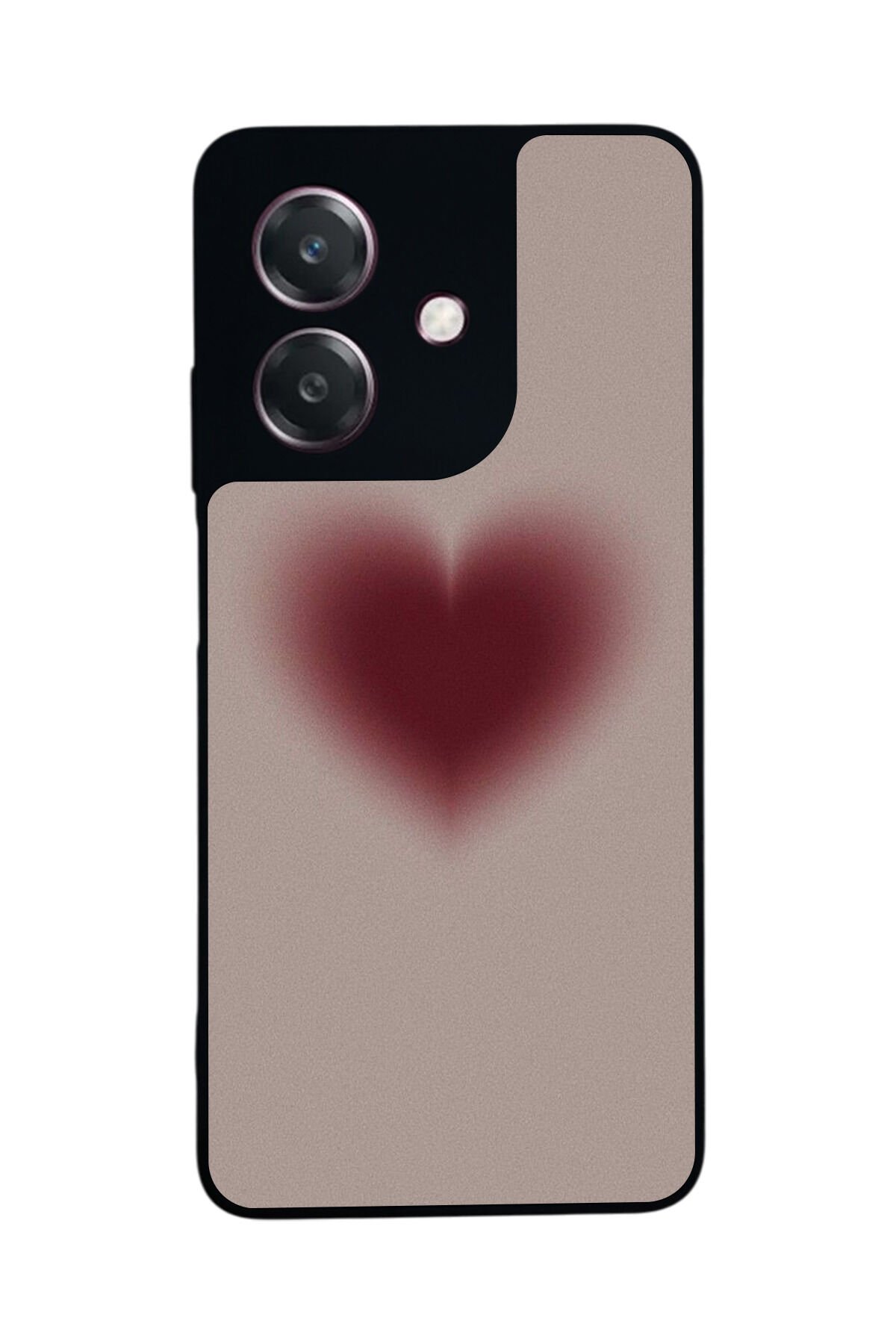 Oppo A3 5G Uyumlu Kalp Love Tasarımlı Glossy Premium Kılıf