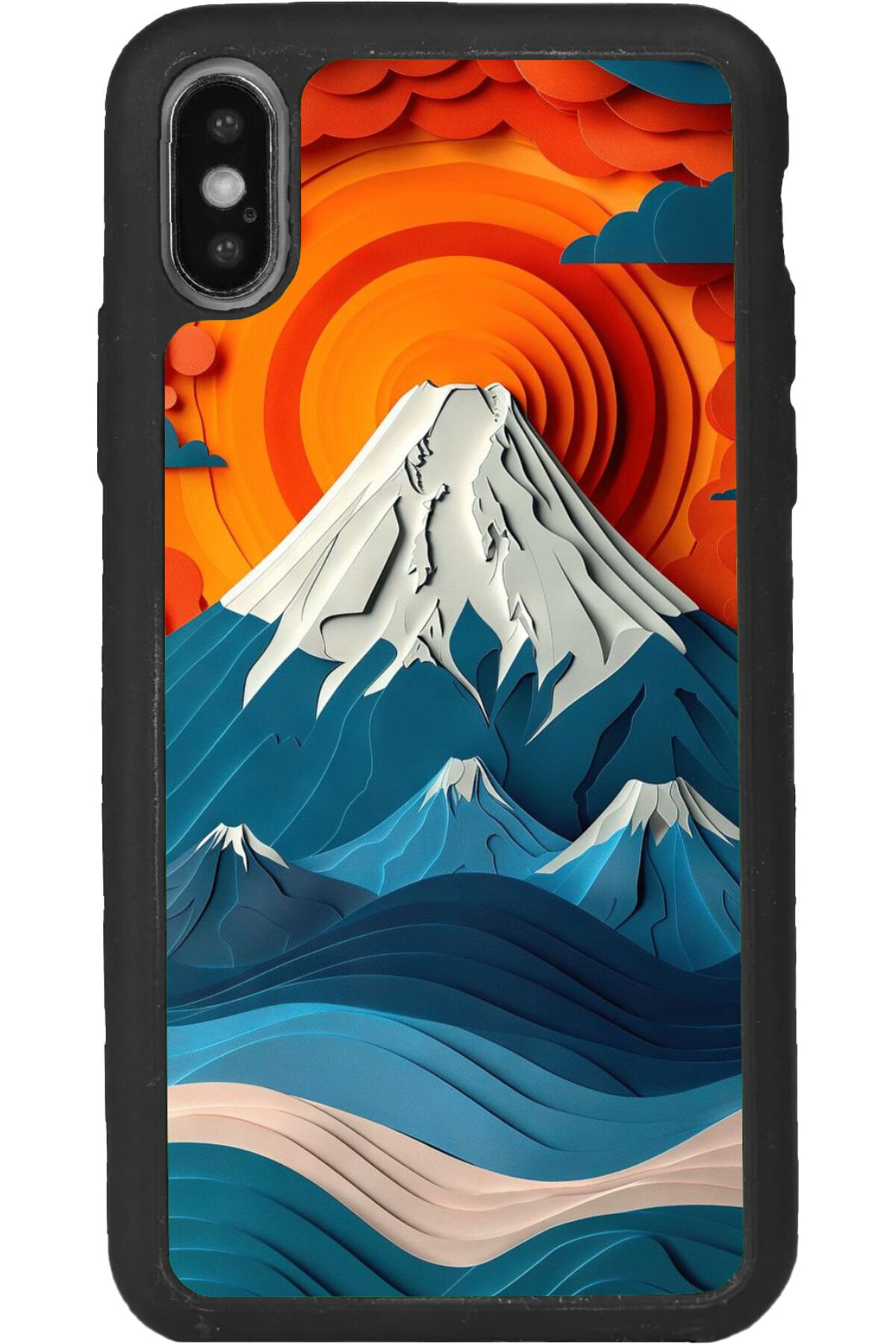 iPhone XS Max Uyumlu Mat Siyah uyumlu Kılıf – Yumuşak Silikon, Koruyucu, Şok Emici Kapak