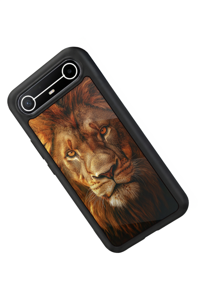 Tecno Spark Slim 5G Uyumlu Aslan Tasarımlı Glossy Premium Kılıf