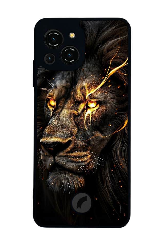 Reeder S23 Pro Max Uyumlu Aslan Tasarımlı Glossy Premium Kılıf