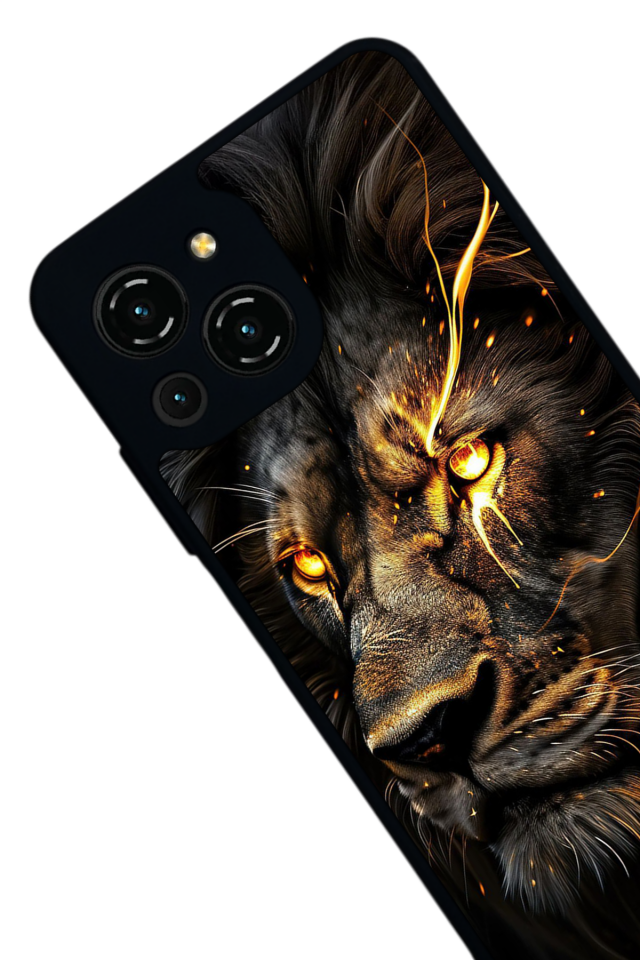 Reeder S23 Pro Max Uyumlu Aslan Tasarımlı Glossy Premium Kılıf