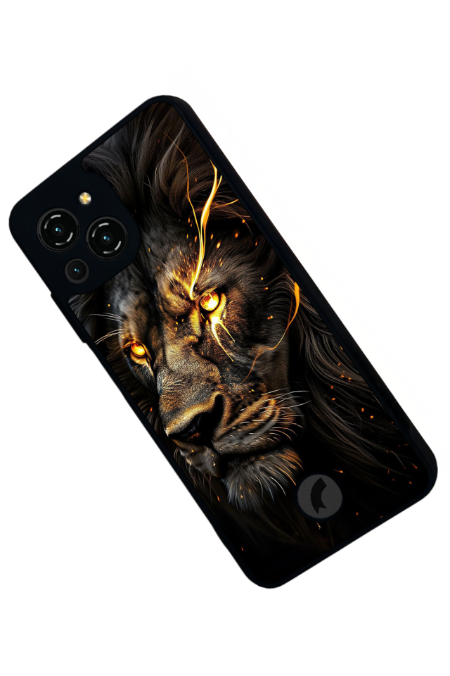 Reeder S23 Pro Max Uyumlu Aslan Tasarımlı Glossy Premium Kılıf