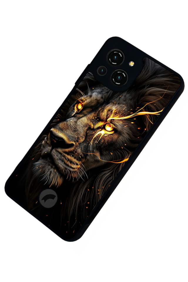 Reeder S23 Pro Max Uyumlu Aslan Tasarımlı Glossy Premium Kılıf