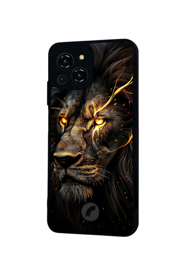 Reeder S23 Pro Max Uyumlu Aslan Tasarımlı Glossy Premium Kılıf