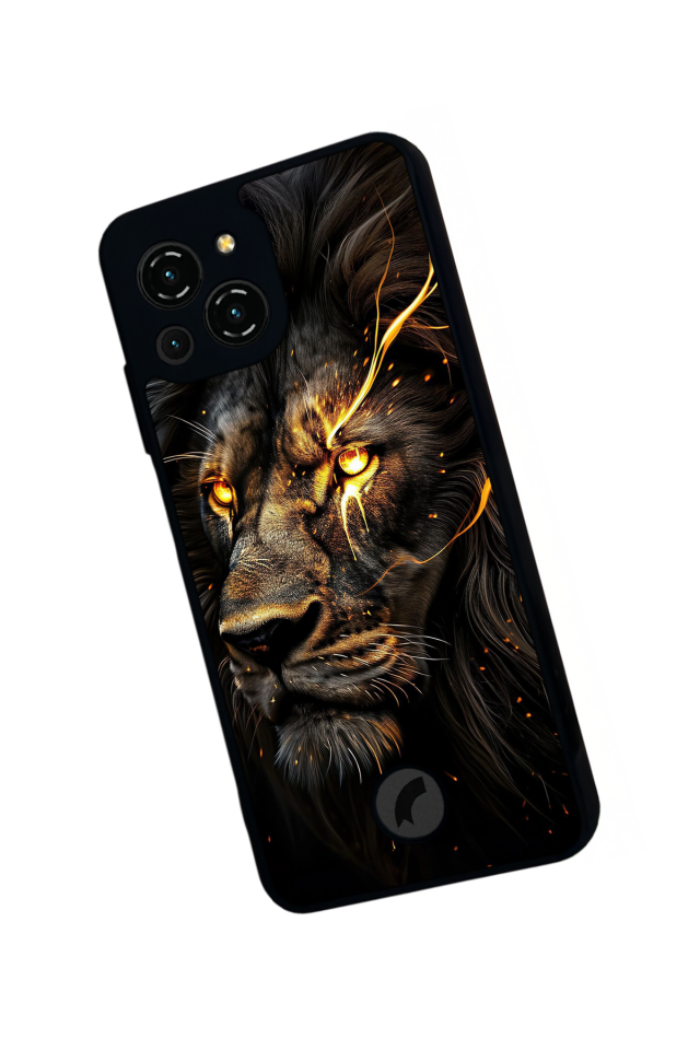 Reeder S23 Pro Max Uyumlu Aslan Tasarımlı Glossy Premium Kılıf