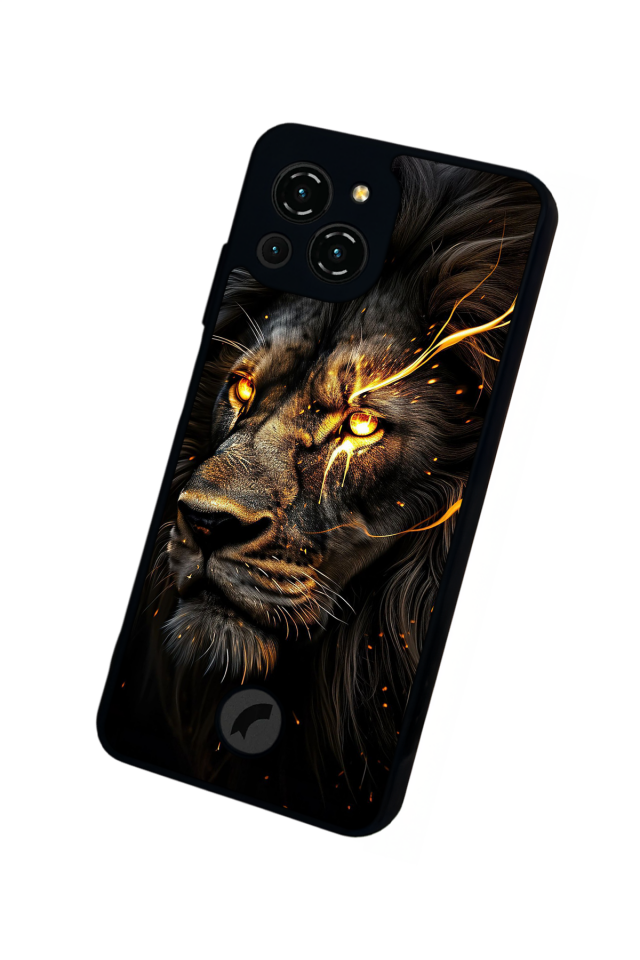 Reeder S23 Pro Max Uyumlu Aslan Tasarımlı Glossy Premium Kılıf