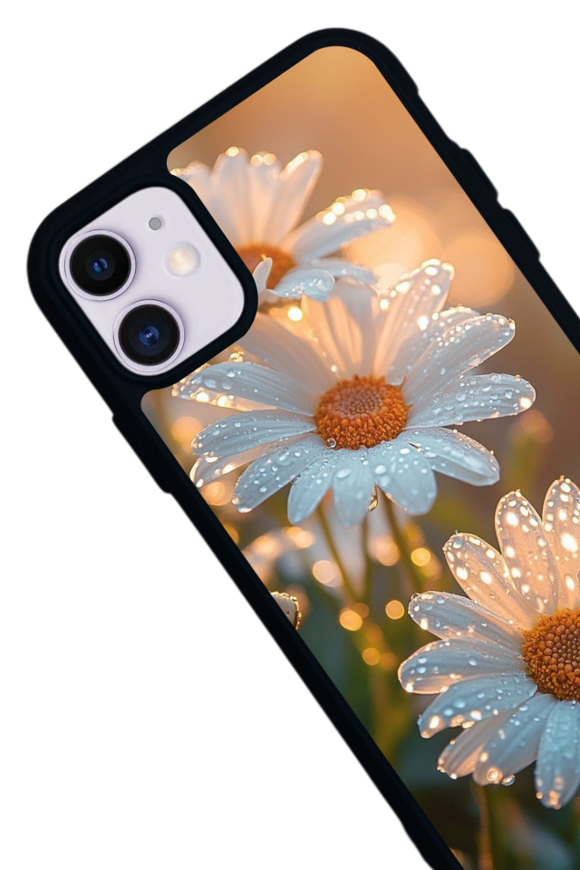 iPhone 11 Uyumlu Cicek Tasarımlı Glossy Premium Kılıf