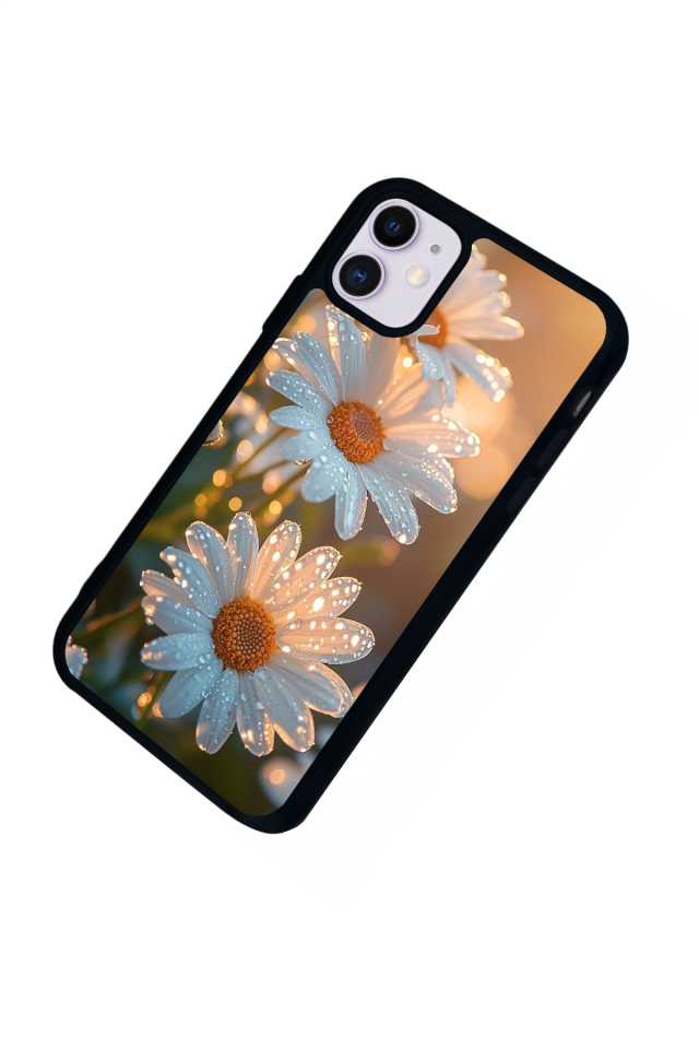 iPhone 11 Uyumlu Cicek Tasarımlı Glossy Premium Kılıf