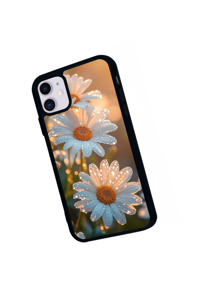 iPhone 11 Uyumlu Cicek Tasarımlı Glossy Premium Kılıf