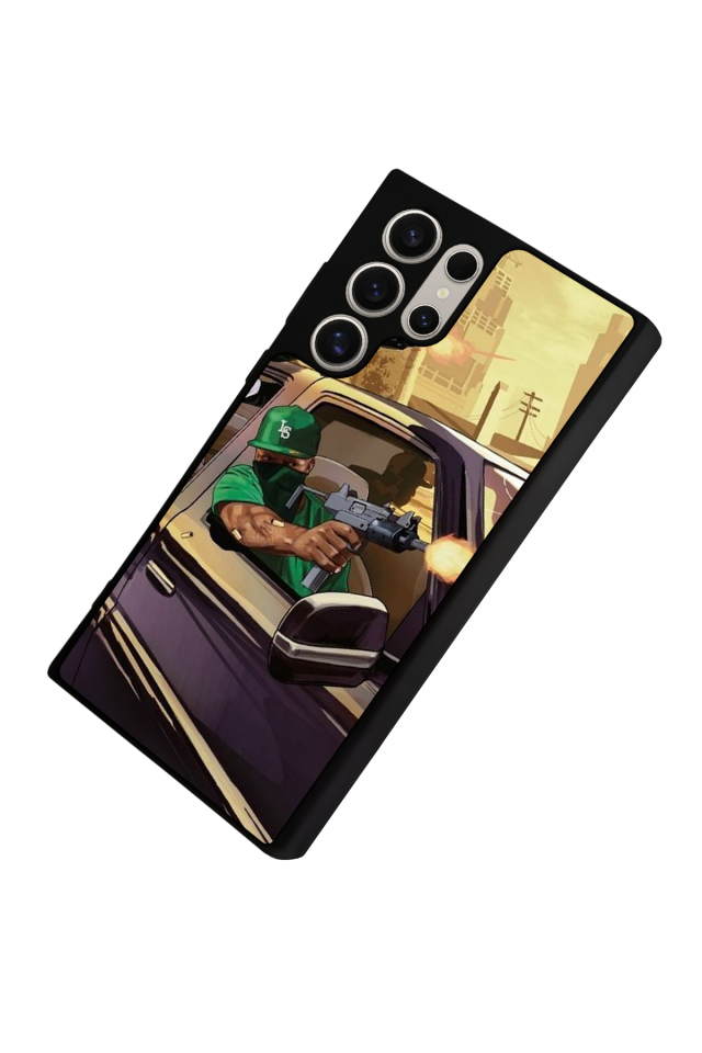 Samsung Galaxy S24 Ultra Uyumlu GTA Tasarımlı Glossy Premium Kılıf