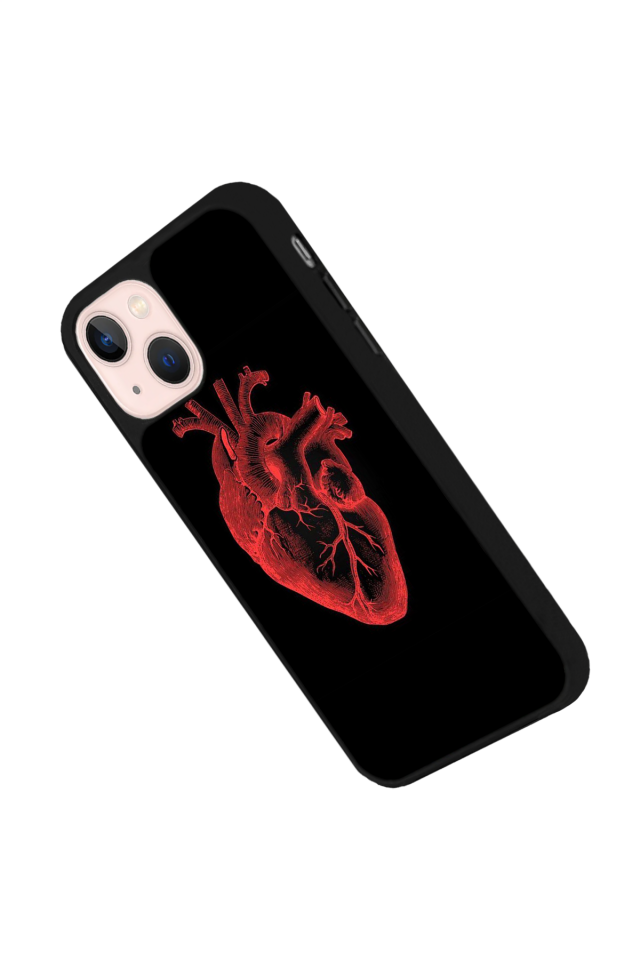 iPhone 13/14 Uyumlu Kalp Love Tasarımlı Glossy Premium Kılıf