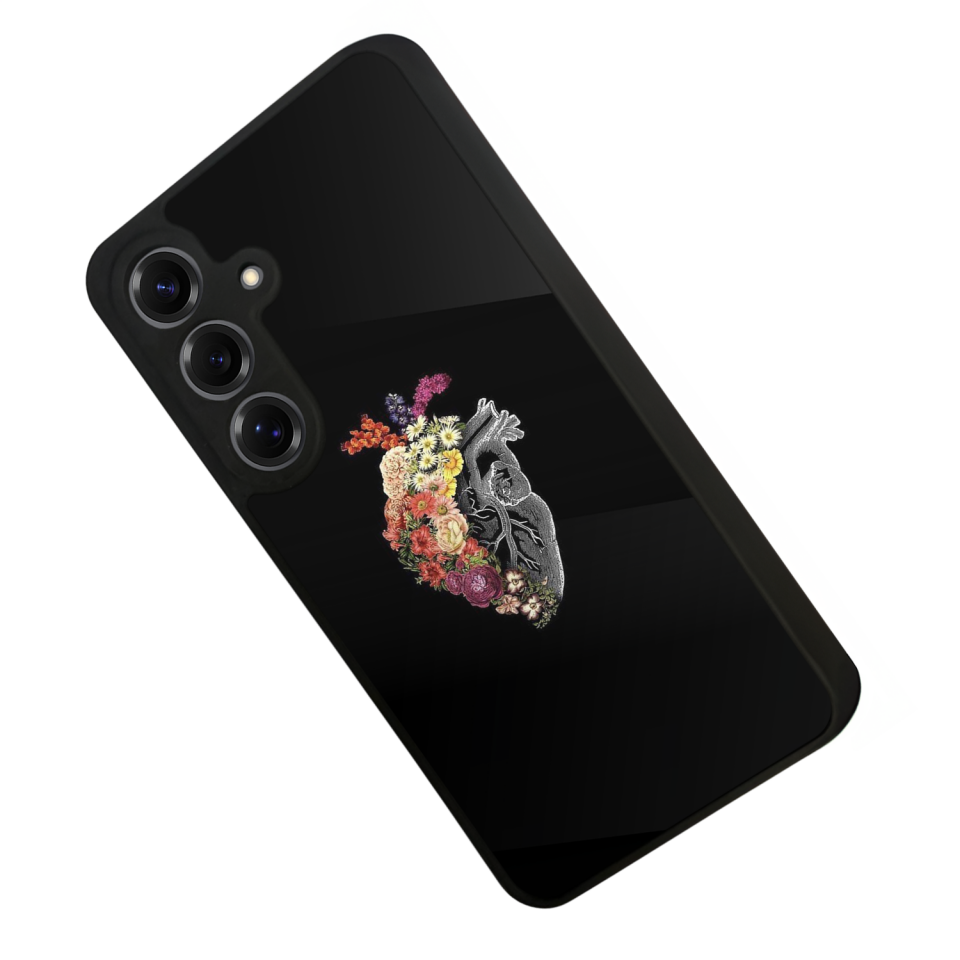 Samsung Galaxy S25 Uyumlu Kalp Love Tasarımlı Glossy Premium Kılıf