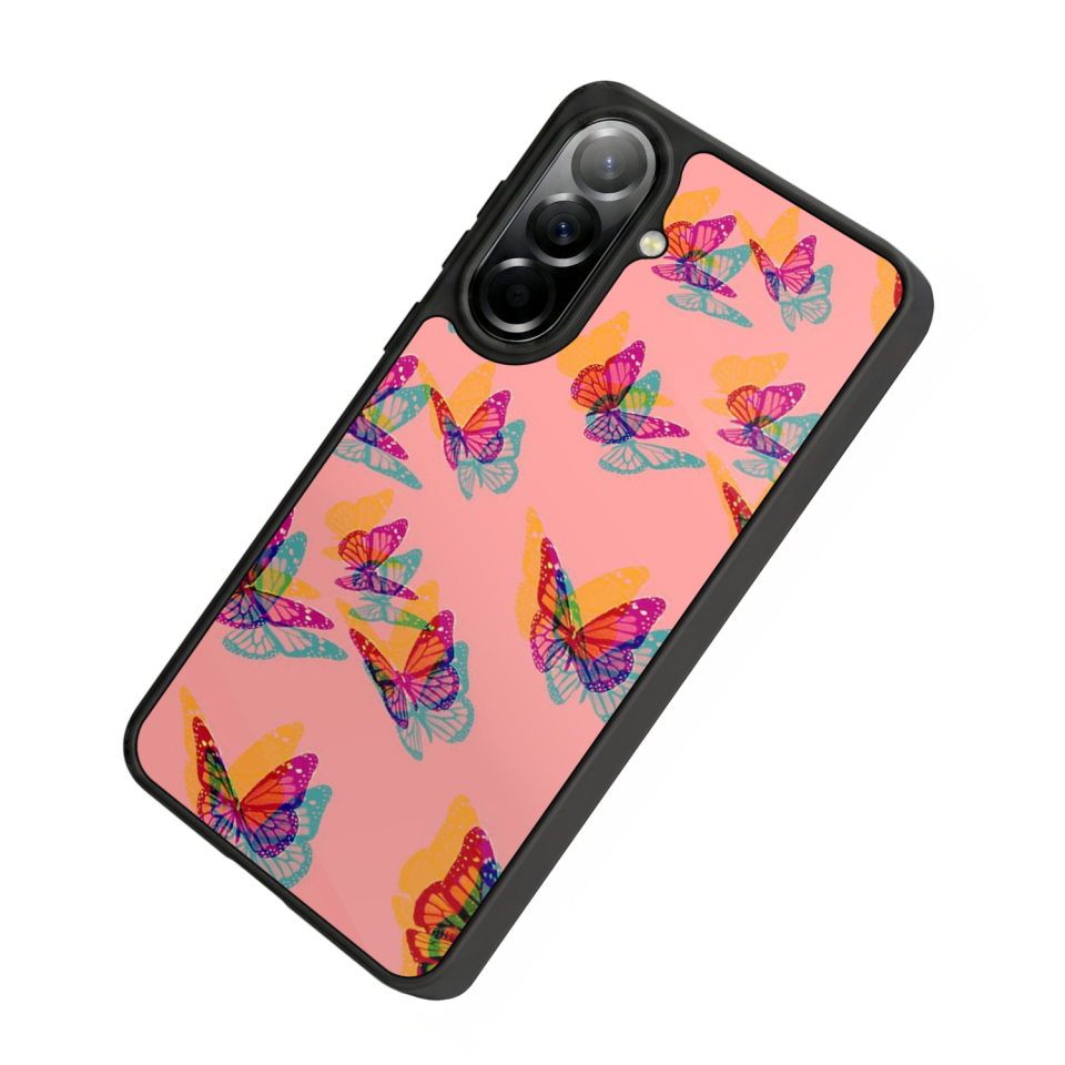 Samsung Galaxy A57 Uyumlu Kelebek Tasarımlı Glossy Premium Kılıf