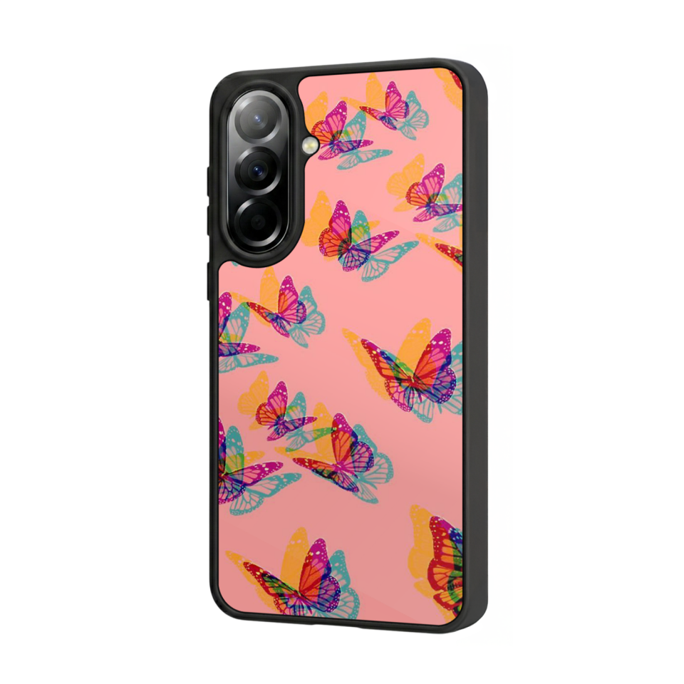 Samsung Galaxy A57 Uyumlu Kelebek Tasarımlı Glossy Premium Kılıf