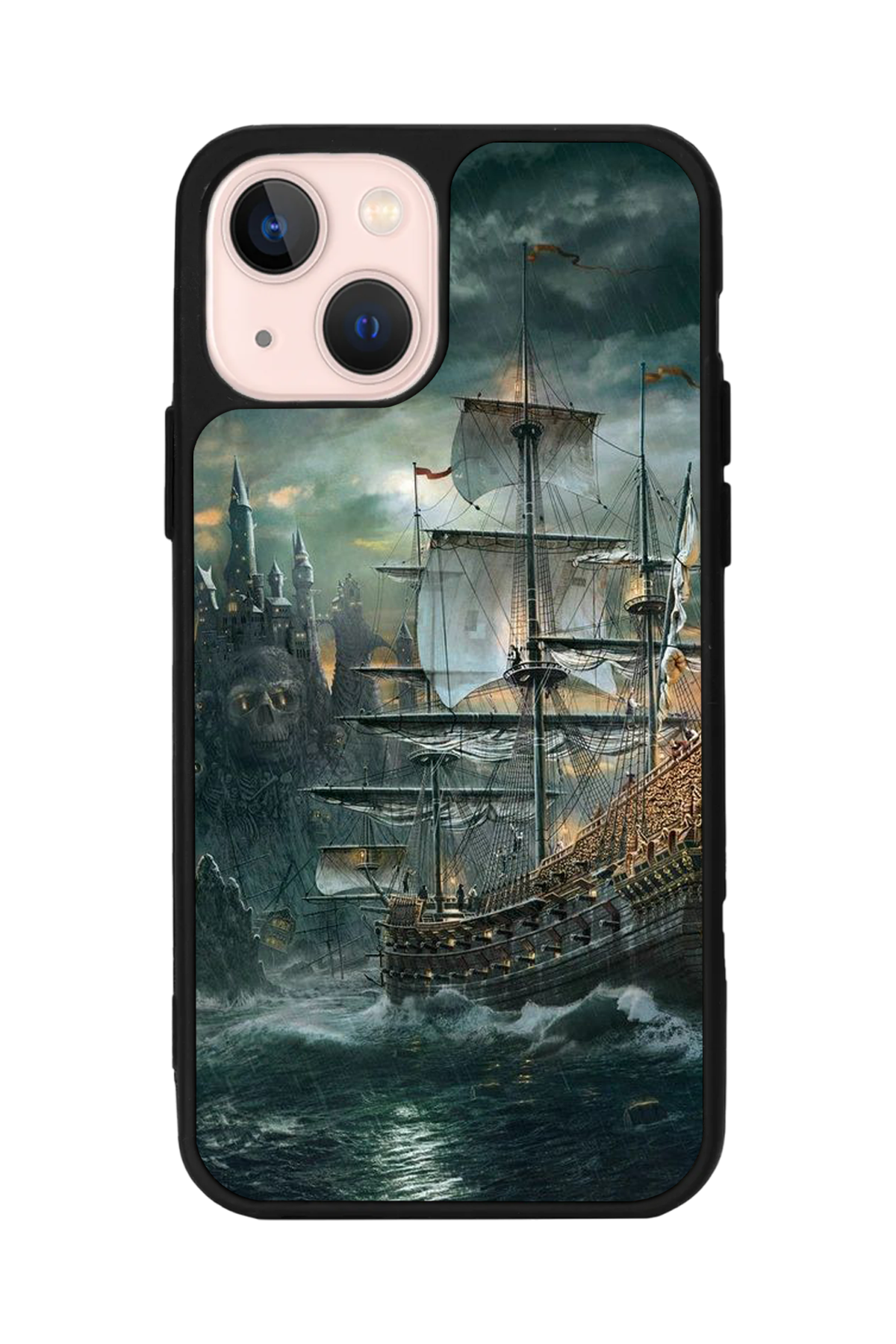 iPhone 13 Mini Uyumlu Korsan Tasarımlı Glossy Premium Kılıf