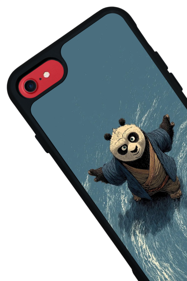 iPhone SE Uyumlu Kung Fu Panda Tasarımlı Glossy Premium Kılıf
