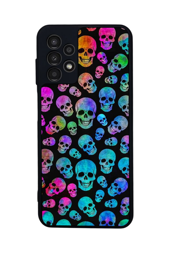 Samsung Galaxy A23 Uyumlu KuruKafa Tasarımlı Glossy Premium Kılıf