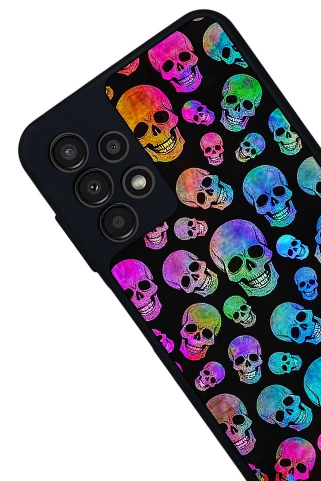 Samsung Galaxy A23 Uyumlu KuruKafa Tasarımlı Glossy Premium Kılıf