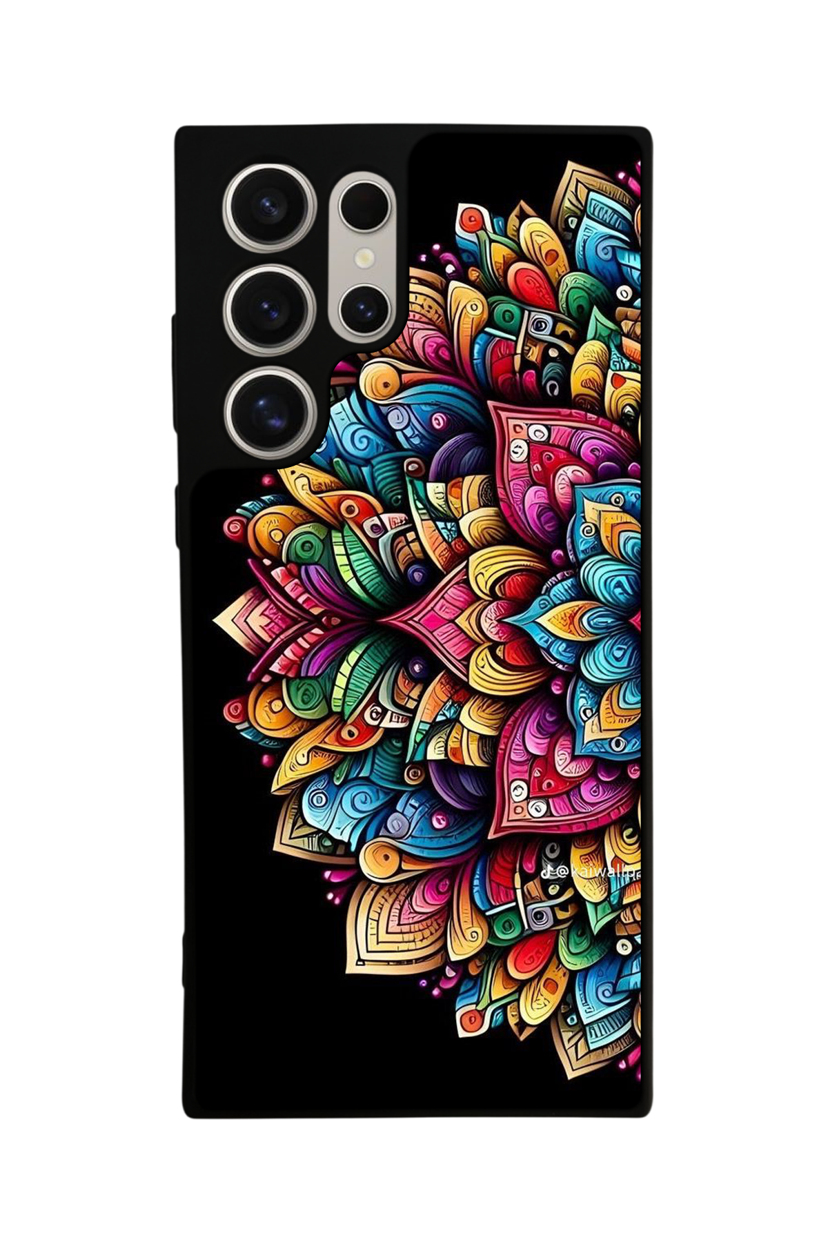 Samsung Galaxy S24 Ultra Uyumlu Mandala Tasarımlı Glossy Premium Kılıf