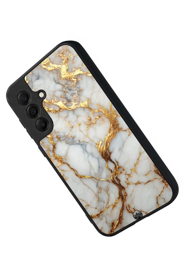 Samsung Galaxy A17 Uyumlu Mermer Marble Tasarımlı Glossy Premium Kılıf