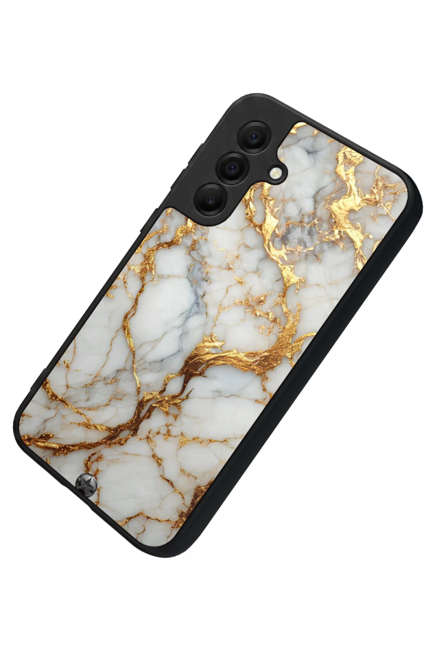 Samsung Galaxy A17 Uyumlu Mermer Marble Tasarımlı Glossy Premium Kılıf