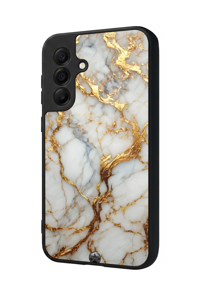 Samsung Galaxy A17 Uyumlu Mermer Marble Tasarımlı Glossy Premium Kılıf