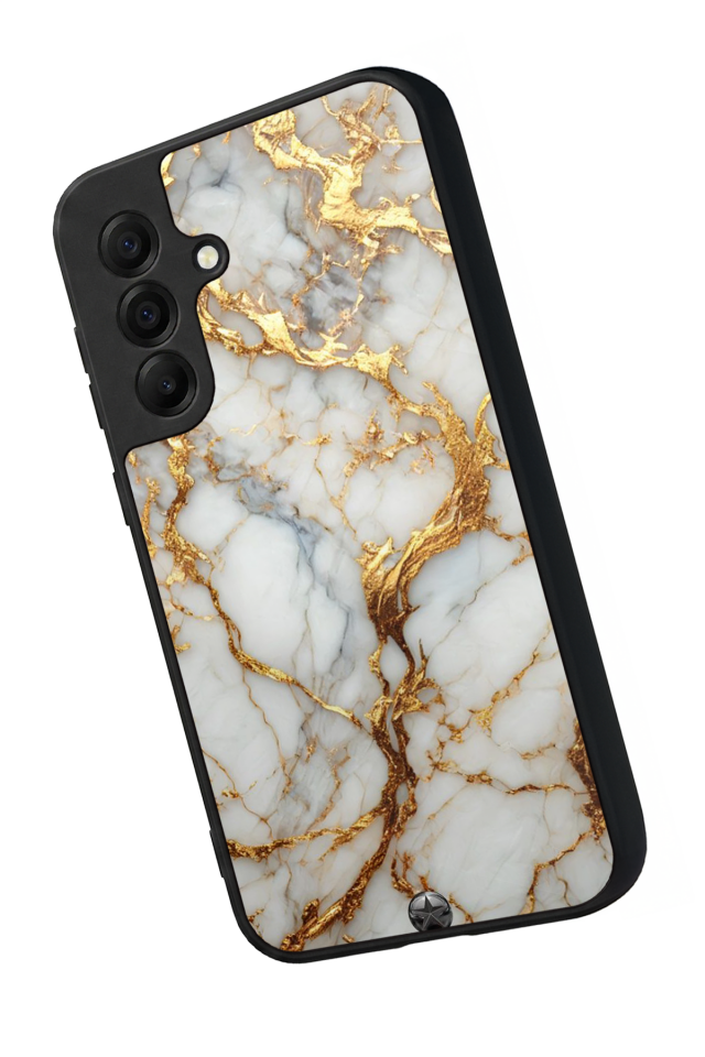 Samsung Galaxy A17 Uyumlu Mermer Marble Tasarımlı Glossy Premium Kılıf