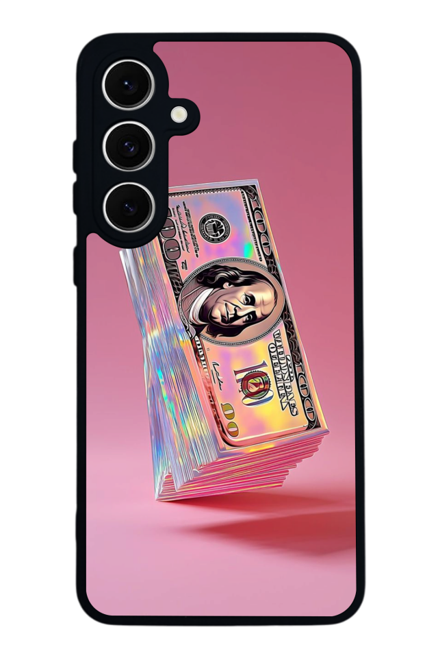 Samsung Galaxy S24 FE Uyumlu Money Para Tasarımlı Glossy Premium Kılıf
