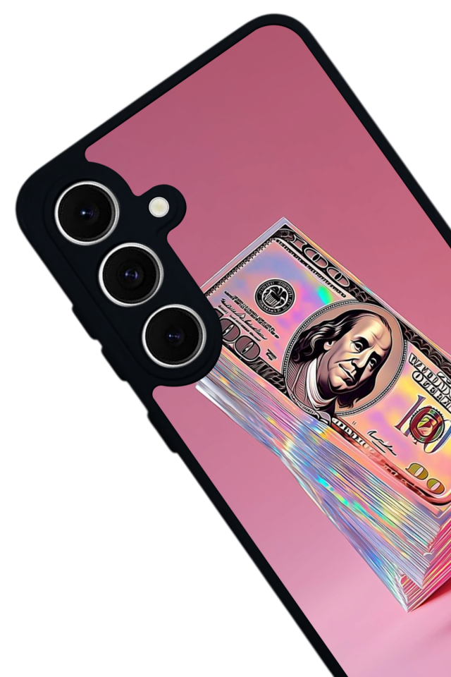 Samsung Galaxy S24 FE Uyumlu Money Para Tasarımlı Glossy Premium Kılıf