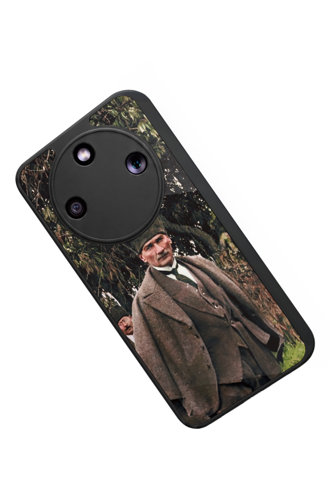Honor Magic 8 Lite Uyumlu Mustafa Kemal Ataturk Tasarımlı Glossy Premium Kılıf