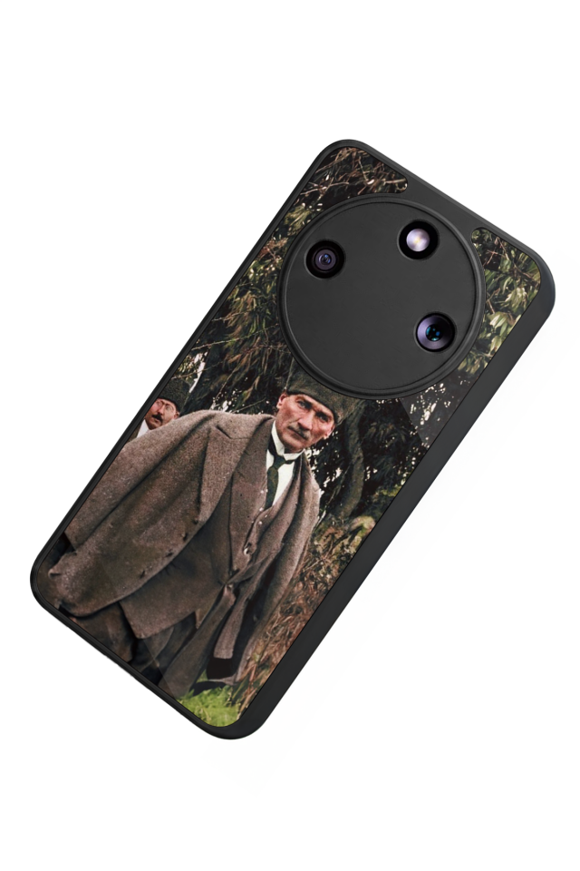 Honor Magic 8 Lite Uyumlu Mustafa Kemal Ataturk Tasarımlı Glossy Premium Kılıf