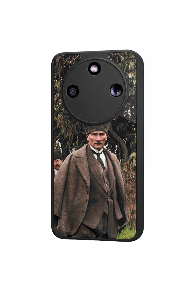 Honor Magic 8 Lite Uyumlu Mustafa Kemal Ataturk Tasarımlı Glossy Premium Kılıf